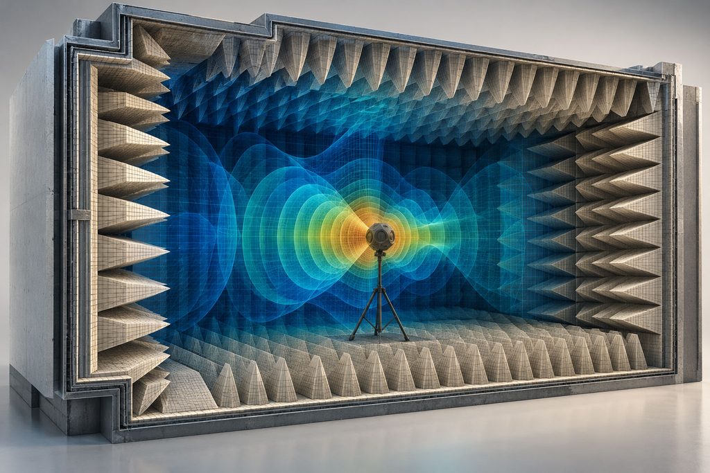 Anechoic Chamber: Engineering Principles, Design, Simulation and Testing